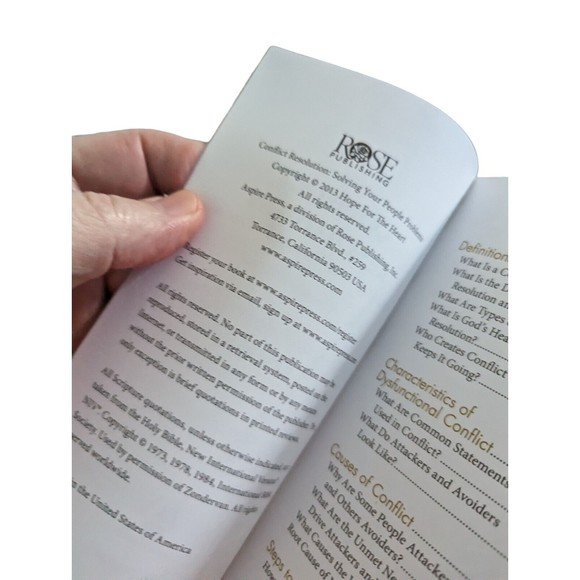 Conflict Resolution Solving Your People Problems June Hunt Christian Recovery - Picture 3 of 5